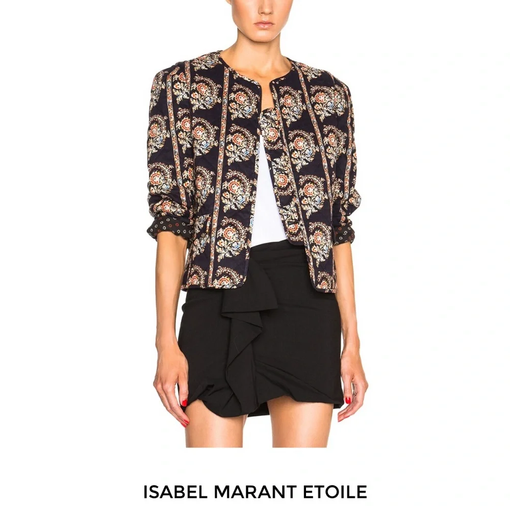 GUC ISABEL MARANT Reversible Elmer  Quilted Jacket US 12 - Picture 6 of 6